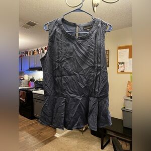 Attention Charcoal Sleeveless Top